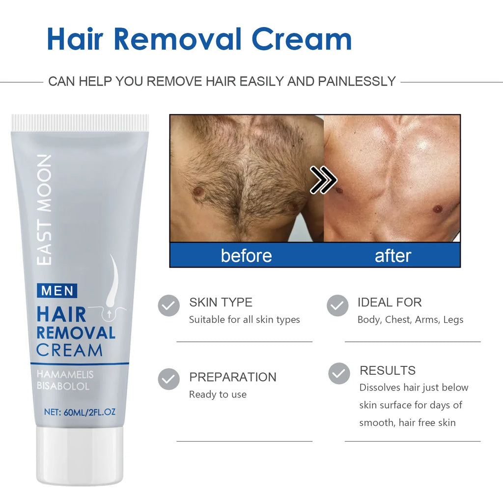 East Moon Depilatory Cream – Gentle Whole Body Hair Removal