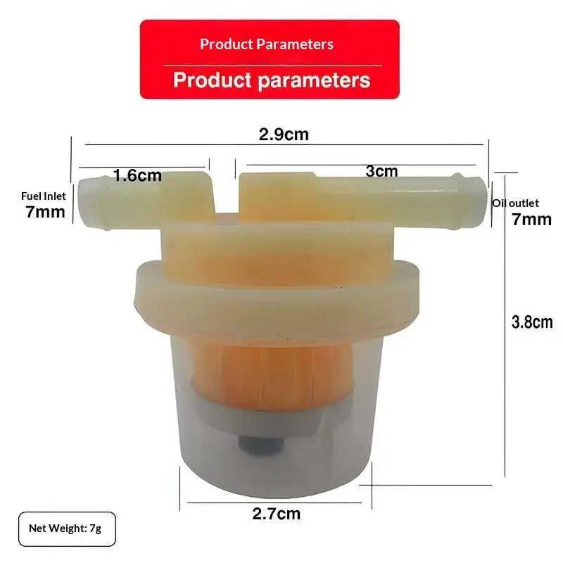 Universal Inline Fuel Filter with Magnet – Car, Motorcycle & ATV