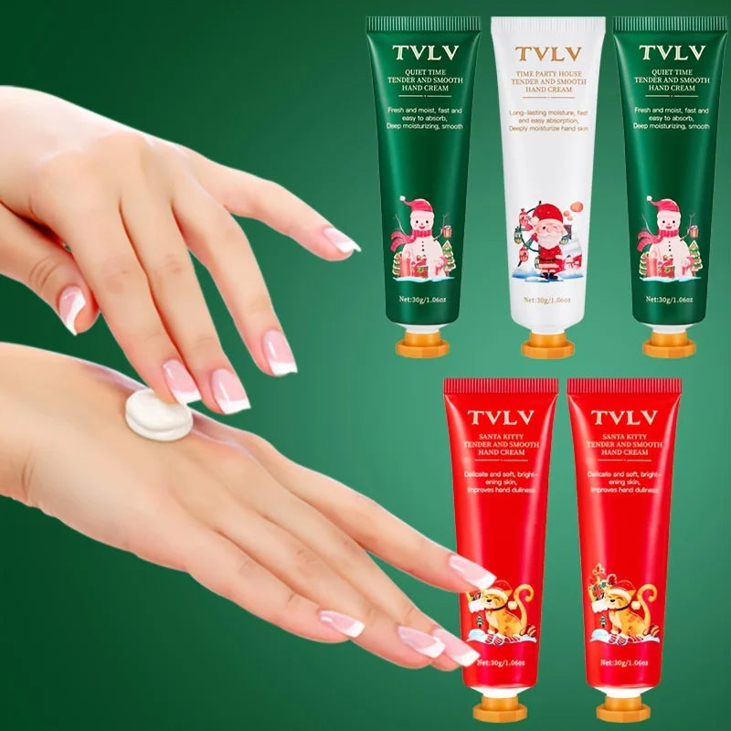 5-Piece Christmas Hand Cream Gift Set | Moisturizing Squalane