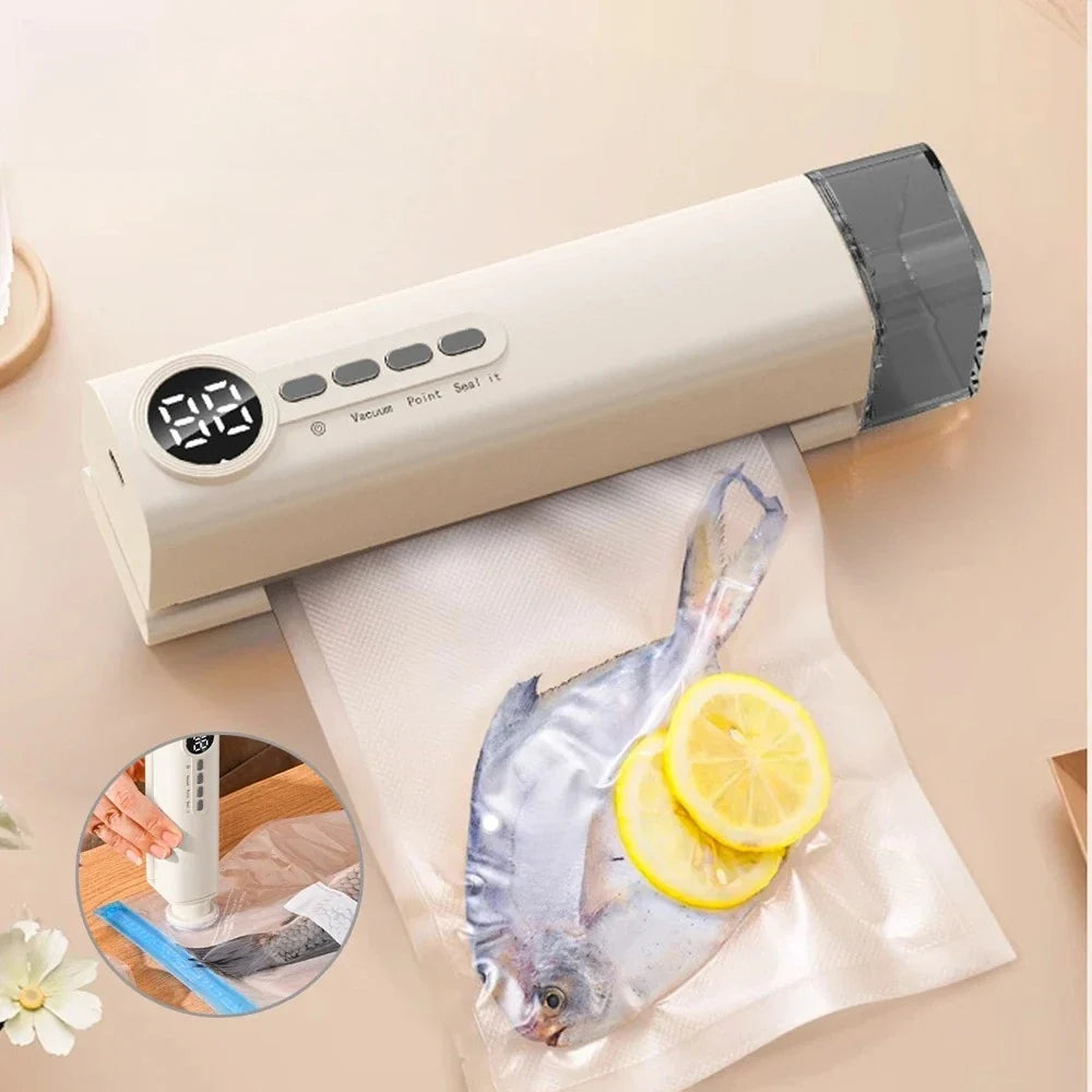 3-in-1 Handheld Vacuum Sealer Machine | Wireless Food Sealer