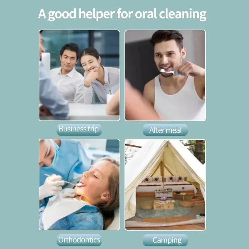 Portable Folding Travel Toothbrush – Compact Mini Adult Brush