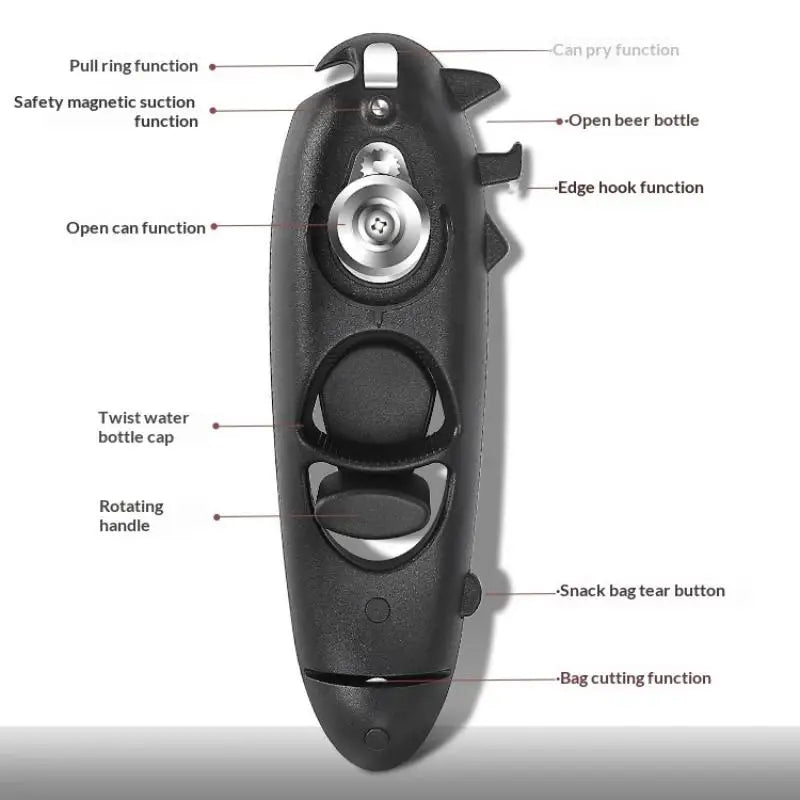 Heavy Duty 8-in-1 Kitchen Can Opener – Stainless Steel