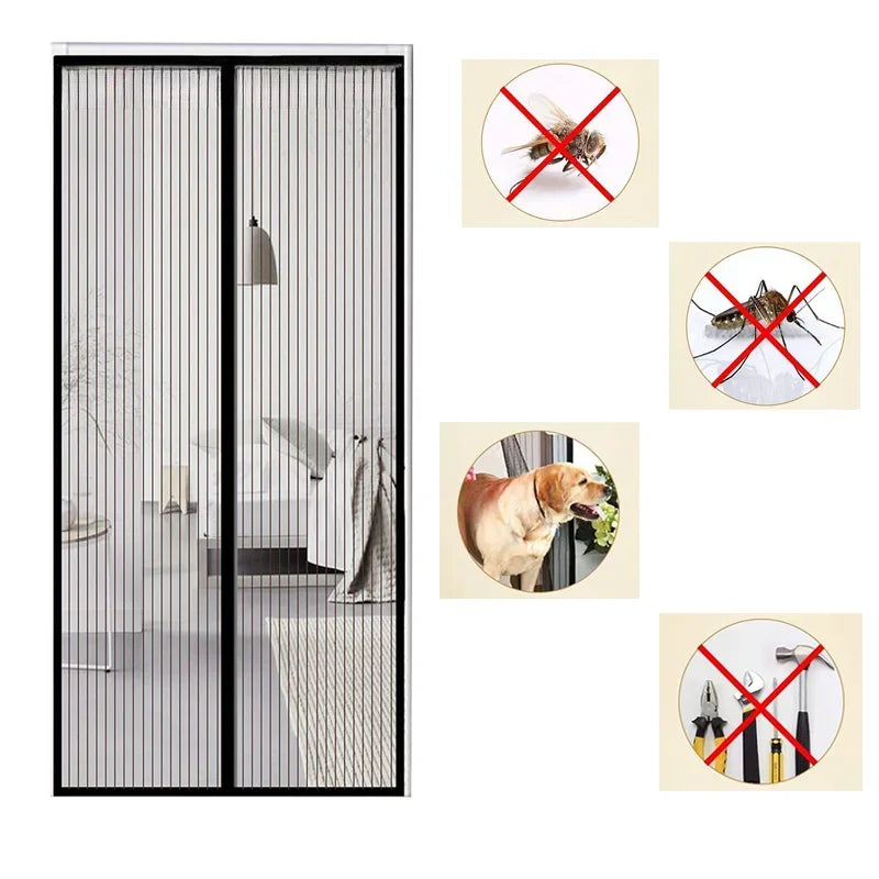 Magnetic Mosquito Net Door Curtain – Insect Screen Mesh