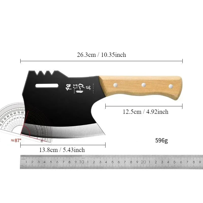 Heavy-Duty Bone Chopper Cleaver – Stainless Steel Butcher Knife