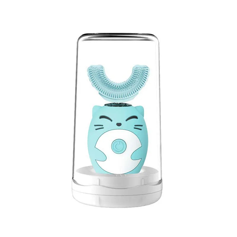 Kids Dinosaur U-Shaped Sonic Electric Toothbrush | Silicone