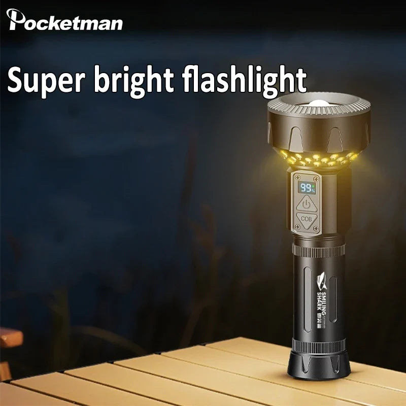 POCKETMAN 3800 Lumen Tactical Flashlight | USB-C, 8 Modes, Waterproof