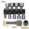 SLADE 9/14-Pc Hex Nut Driver Socket Bit Set 5mm–13mm CRV