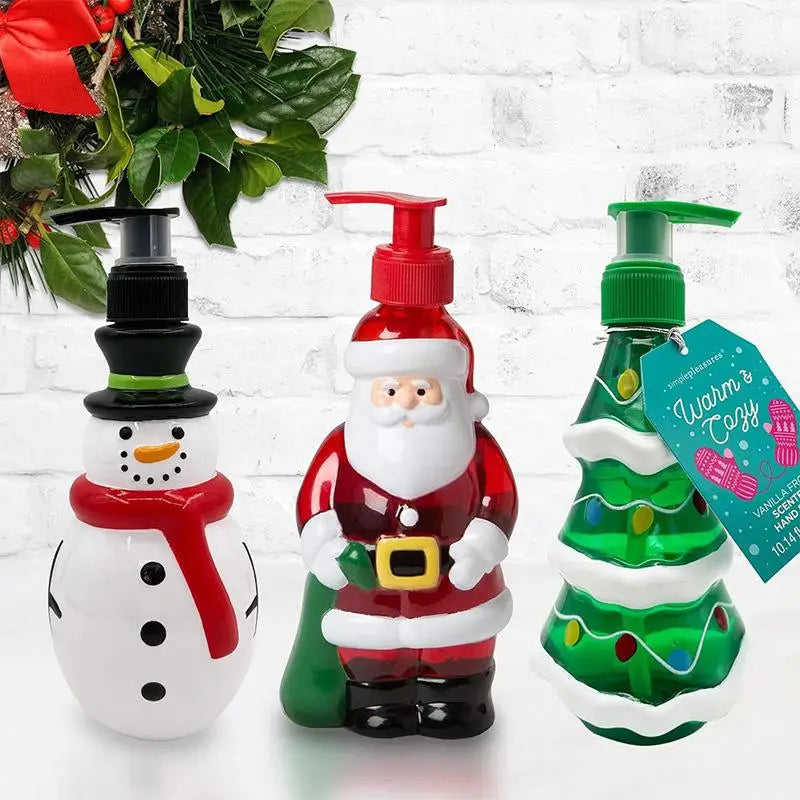 Christmas Snowman Soap Dispenser 350ml | Festive Holiday Gift