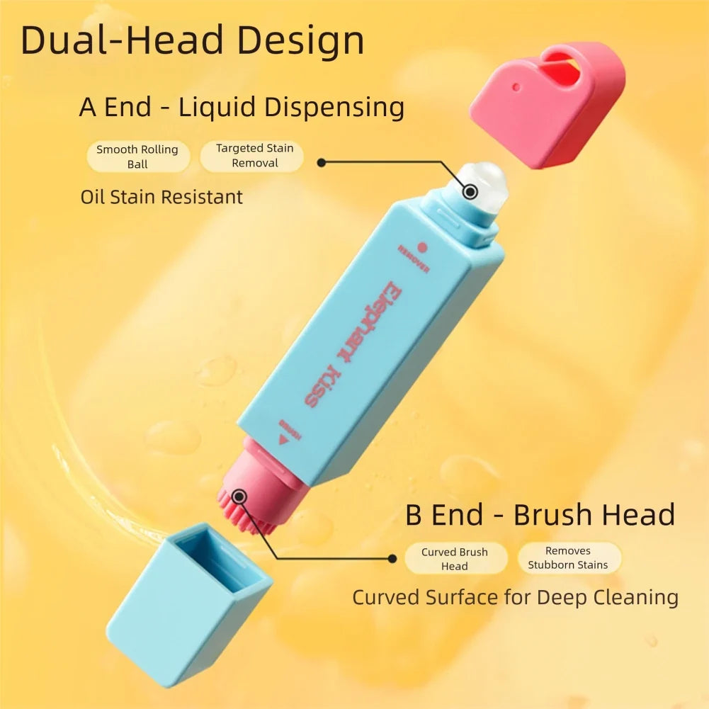 Double-Head Stain Remover Pen | Portable On-the-Go Spot Cleaner