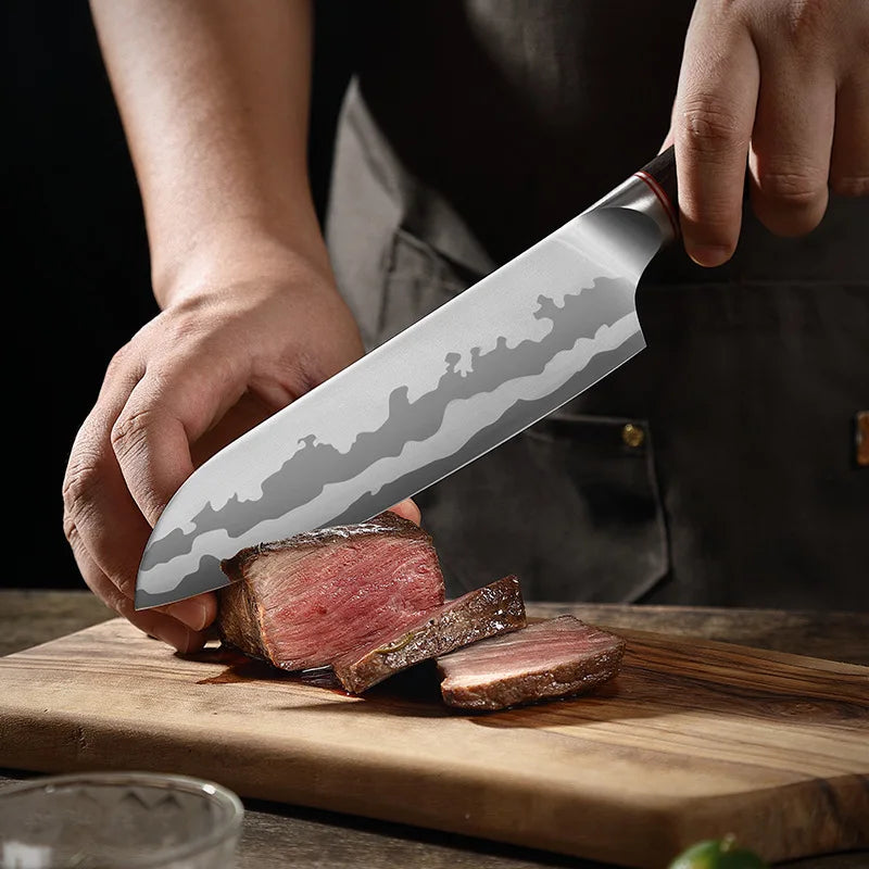 XUAN FENG D2 Steel Chef's Slicer Knife – 9" Wood Handle Blade