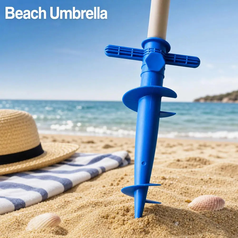 2-Pack Beach Umbrella Ground Spike Anchor – Sand & Lawn