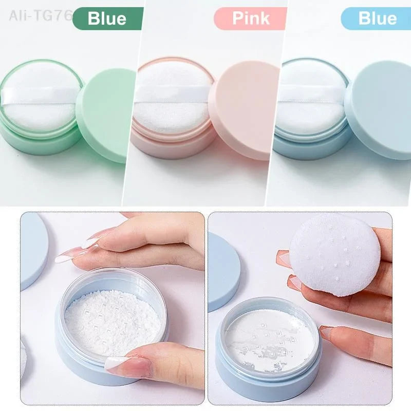 5g Refillable Loose Powder Jar with Puff & Sifter Lid