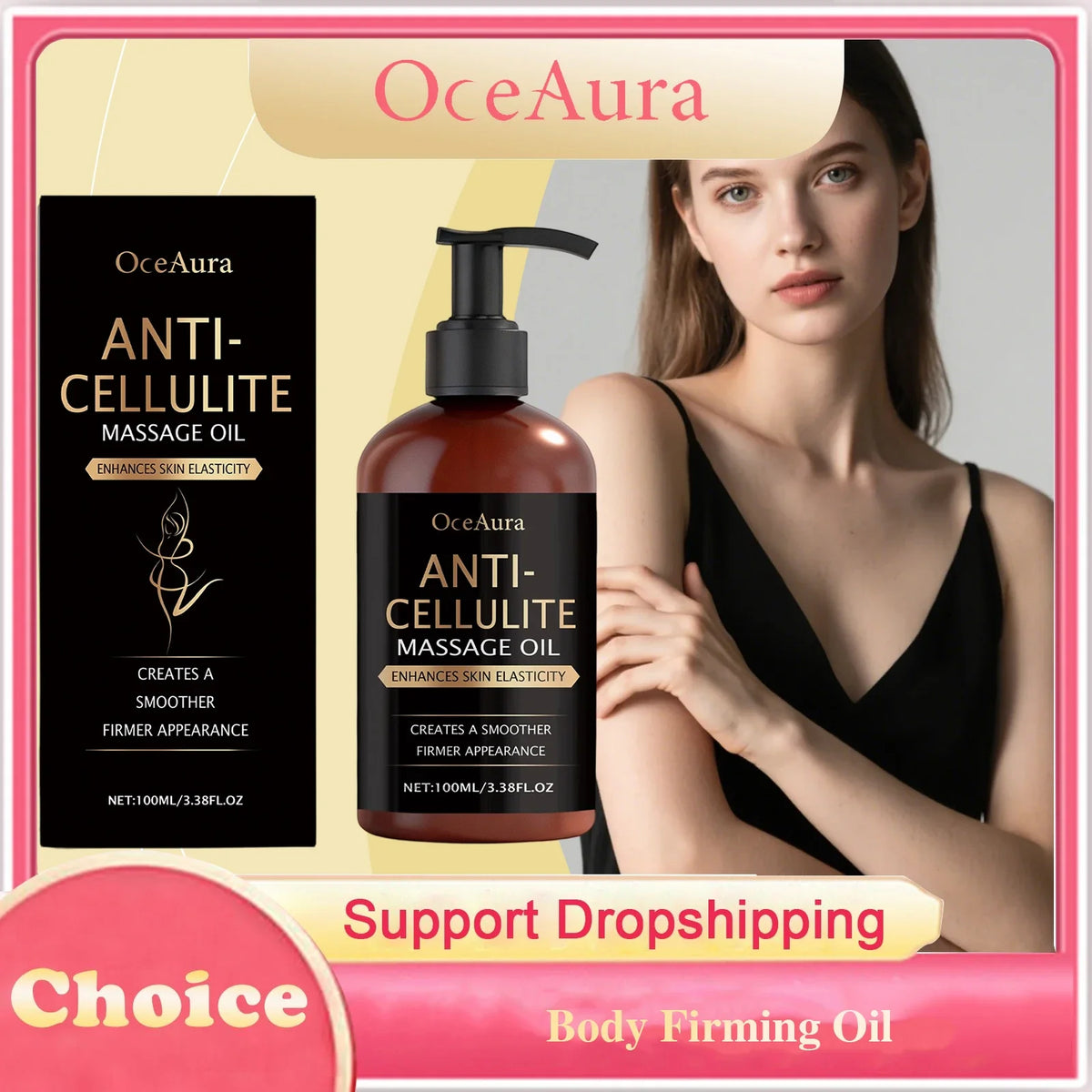 Body Firming Oil Anti Cellulite Improve Sagging Tightening Nourishing