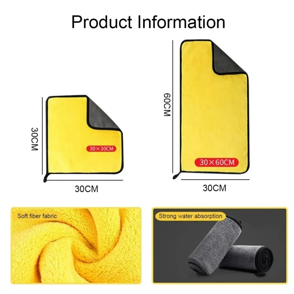 Microfiber Car Washing Towel | Double Layer Drying Cloth