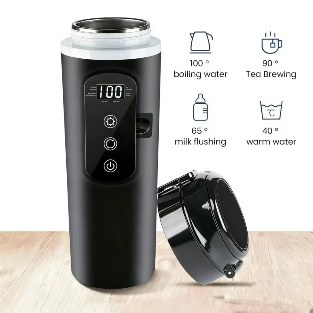 Car Electric Kettle 12V/24V 500ml Stainless Steel Travel Mug