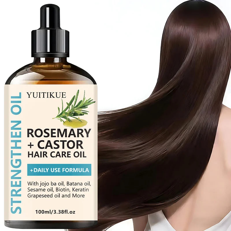YUITIKUE Rosemary & Castor Hair Oil – Biotin, Jojoba & Batana