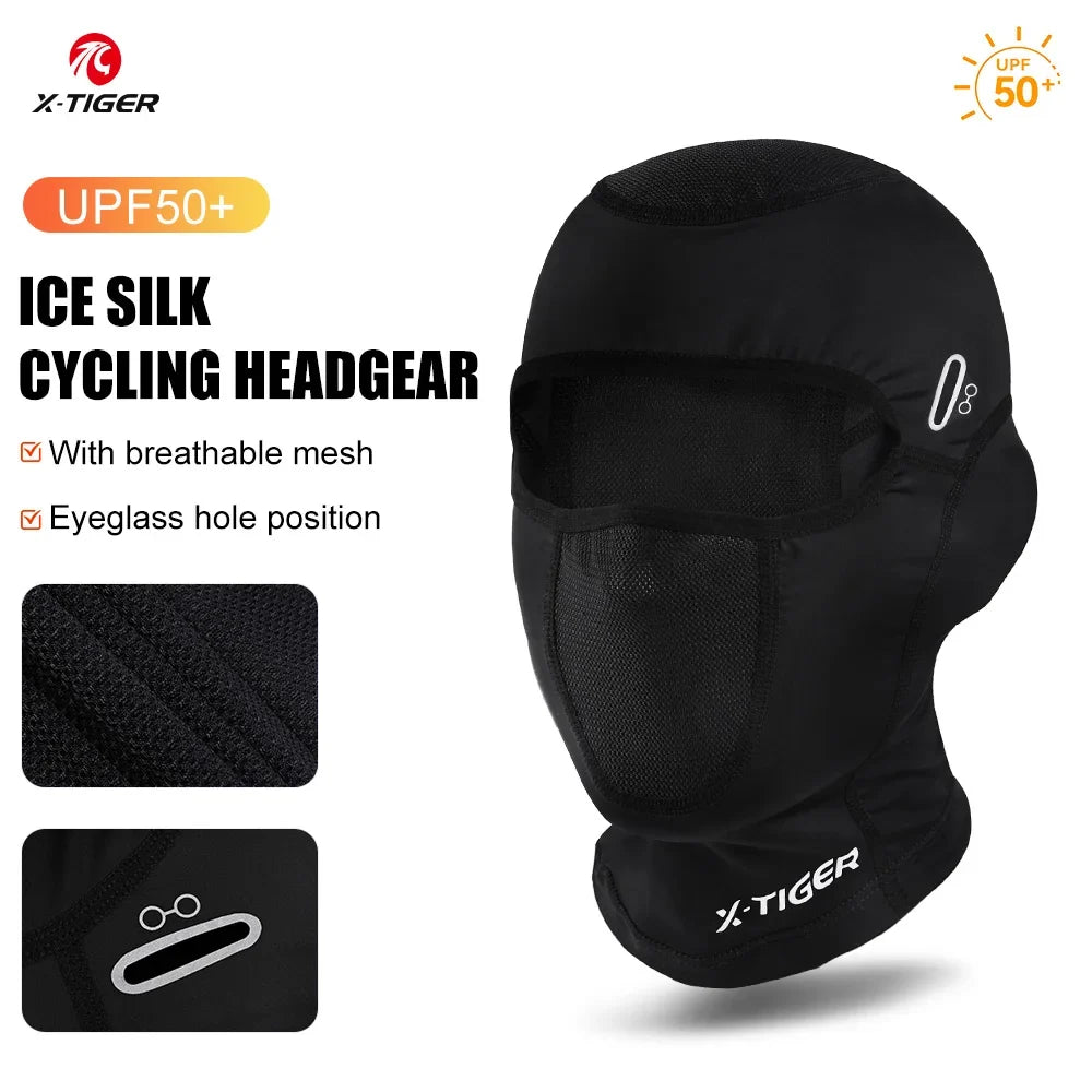 X-TIGER Cycling Balaclava UPF50+ Full Face Mask – Summer UV