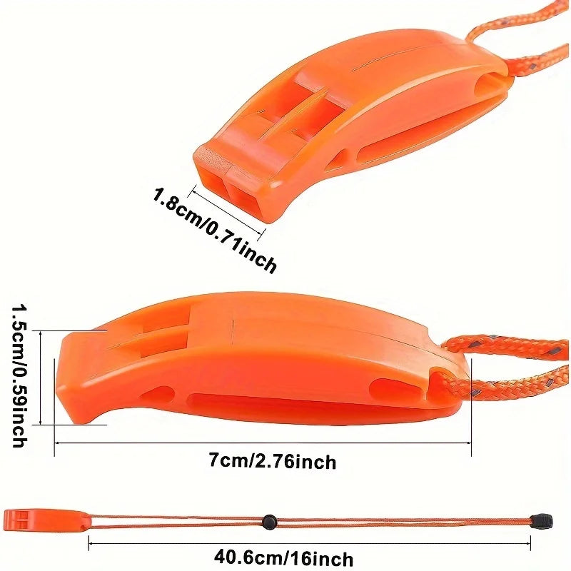 Emergency Whistles Lanyard Safety Kayak Life Jackets Lifeboats