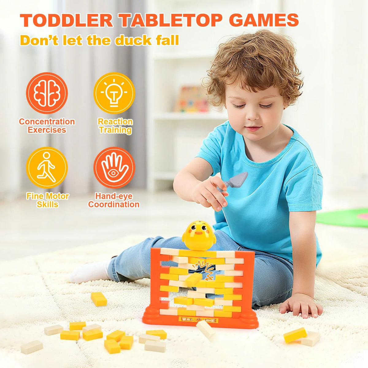 Mini Fun Kids Save Penguin Ice Breaker Trap Toys Balance Blocks