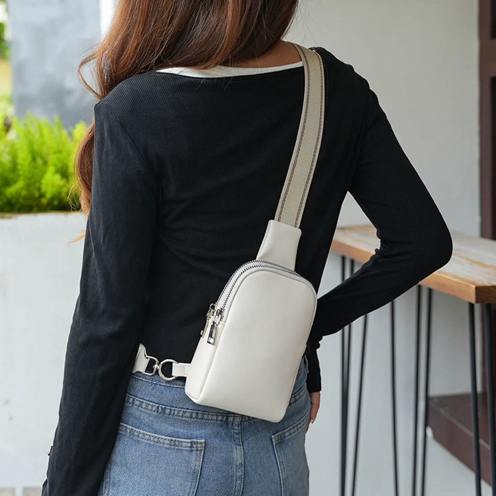 Women's Mini PU Leather Crossbody Bag | Adjustable Strap