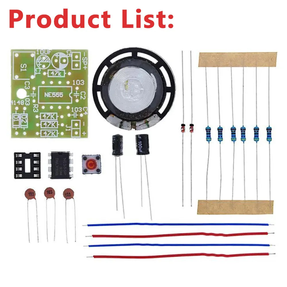 NE555 Doorbell DIY Kit – Dual Tone PCB Soldering Practice