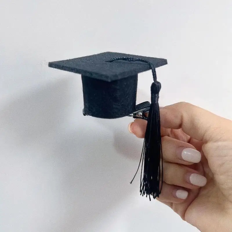 2-Pack Mini Graduation Cap Hair Clips | Party & Photo Prop