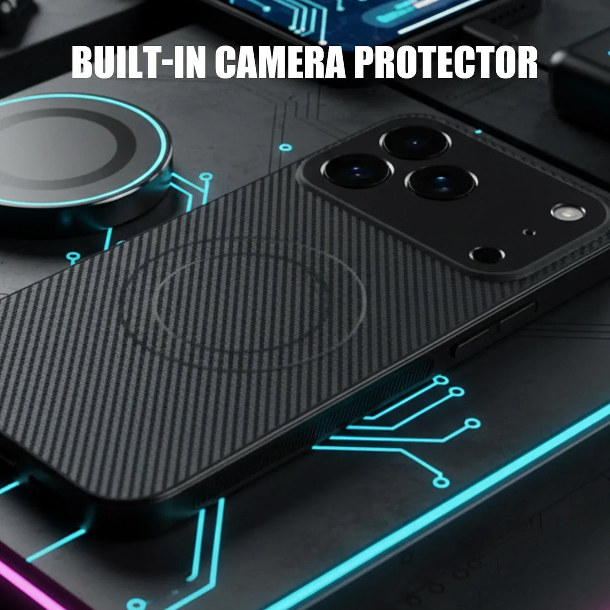 Magnetic Carbon Fiber iPhone 17 Pro Max Case | MagSafe
