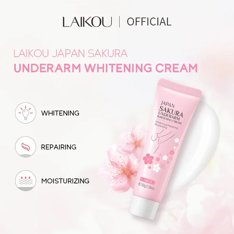 Laikou Sakura Underarm Dark Spot Brightening Cream 30g