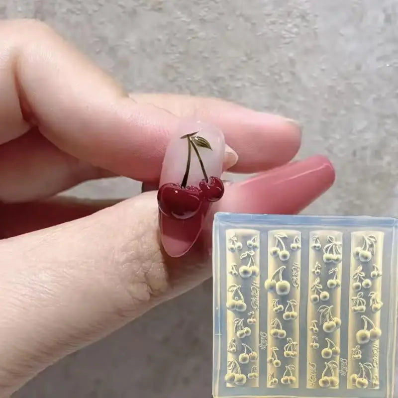 3D Rose Butterfly Silicone Nail Art Mold | DIY Manicure Tool