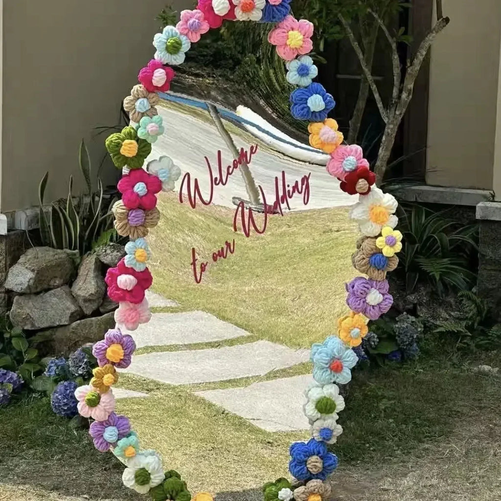 DIY Foam Flower Mirror Frame Decoration Kit – Floral Edging