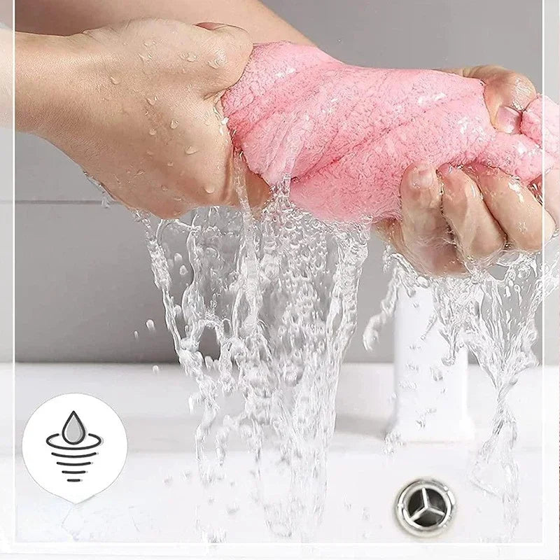 Microfiber Hair Towel Wrap – Anti-Frizz Turban for Curly Hair