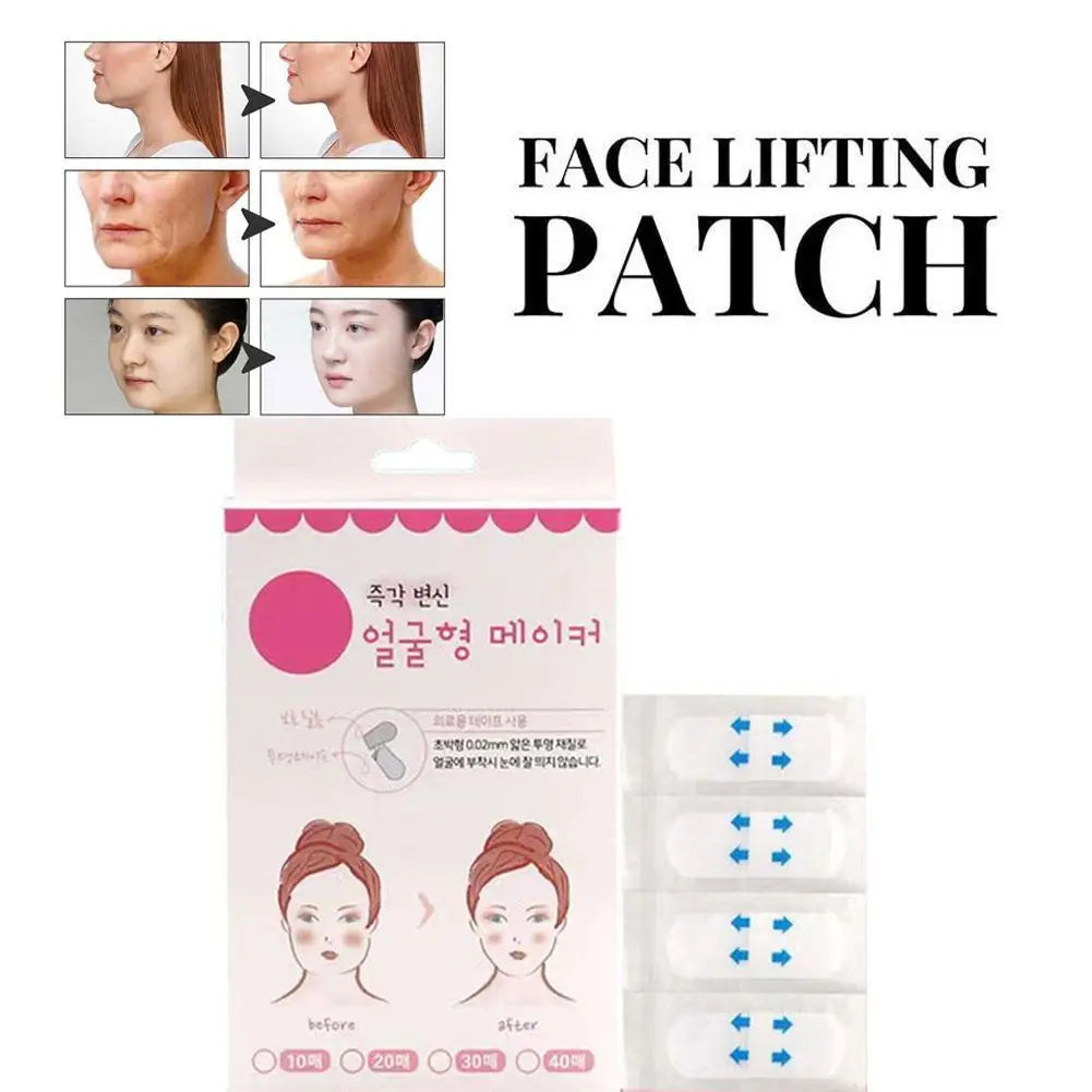 SADOER Invisible Face Lift Tape – 40 V-Shape Chin Patches