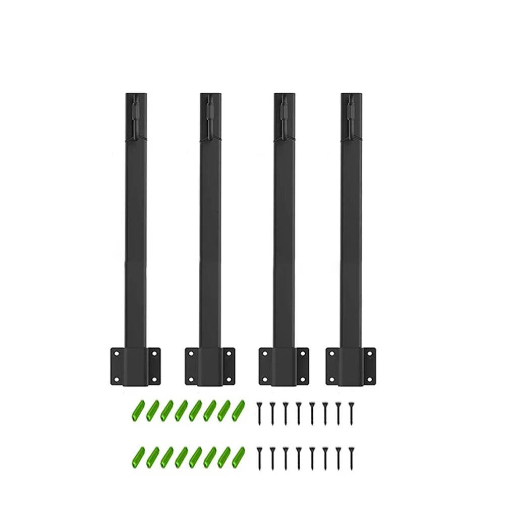 4-Pack Outdoor String Light Hanging Poles with Clips & Hooks