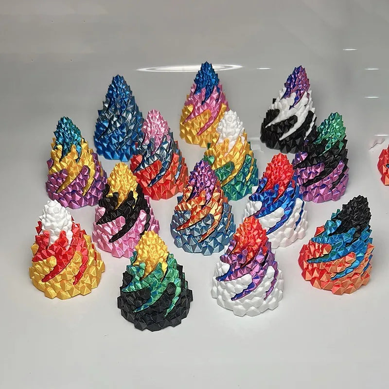3D Spiral Pyramid Fidget Toy – Rotating Helix Desk Puzzle