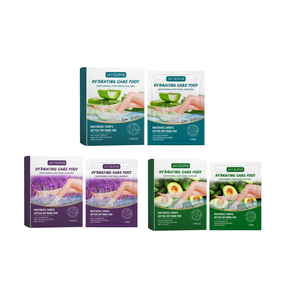 Exfoliating Foot Mask – Remove Dead Skin & Calluses 5-Pack