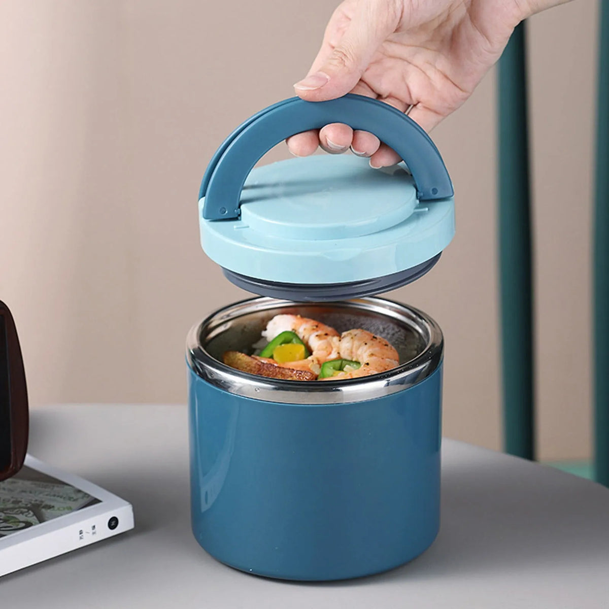 21 Oz Stainless Steel Vacuum Insulated Food Jar & Thermos Lunch Box