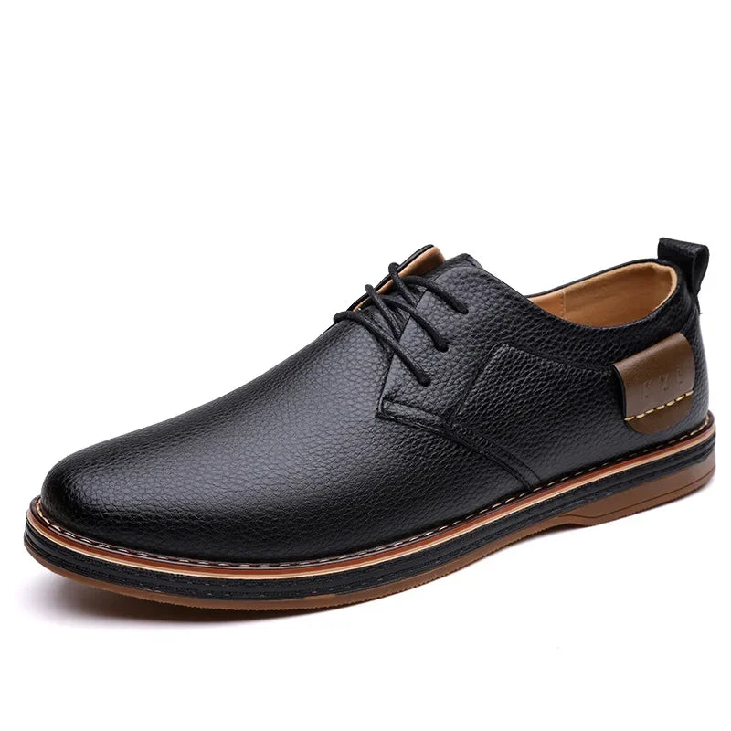 Men's Brogue Oxford Lace-Up Dress Shoes – Plus Size Loafers