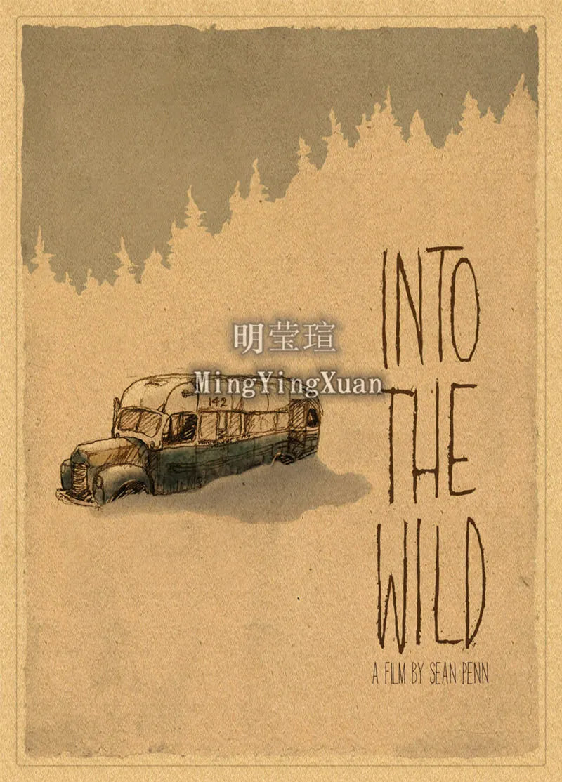 Into the Wild Movie Kraft Paper Poster | Wall Art Print