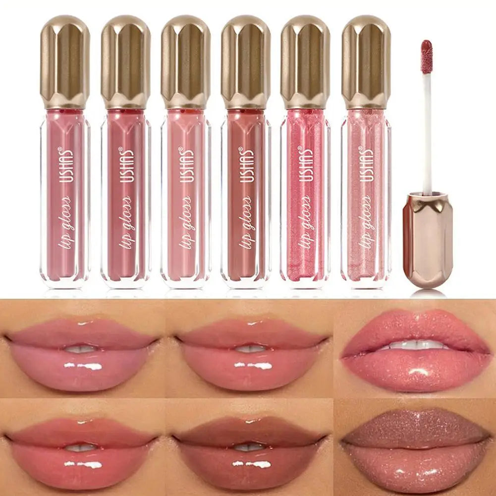 Mirror Pearl Lip Gloss – 6 Shades, Shimmer & Long-Lasting