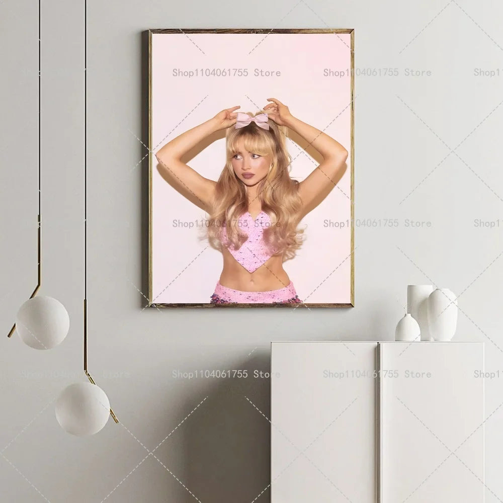 Sabrina Carpenter Poster – Self-Adhesive Waterproof Wall Sticker