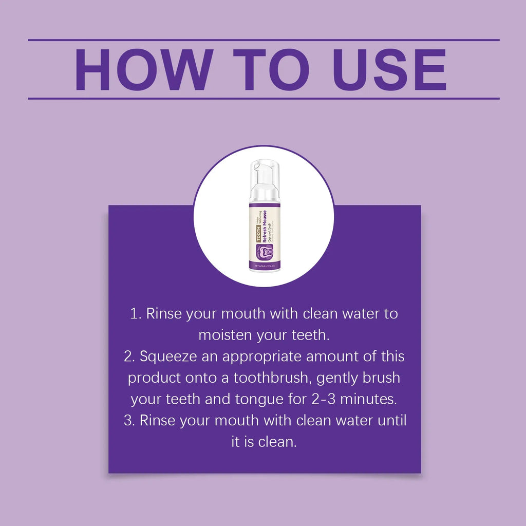 Tooth Freshening Mousse – Whitening & Fresh Breath Care 60ml