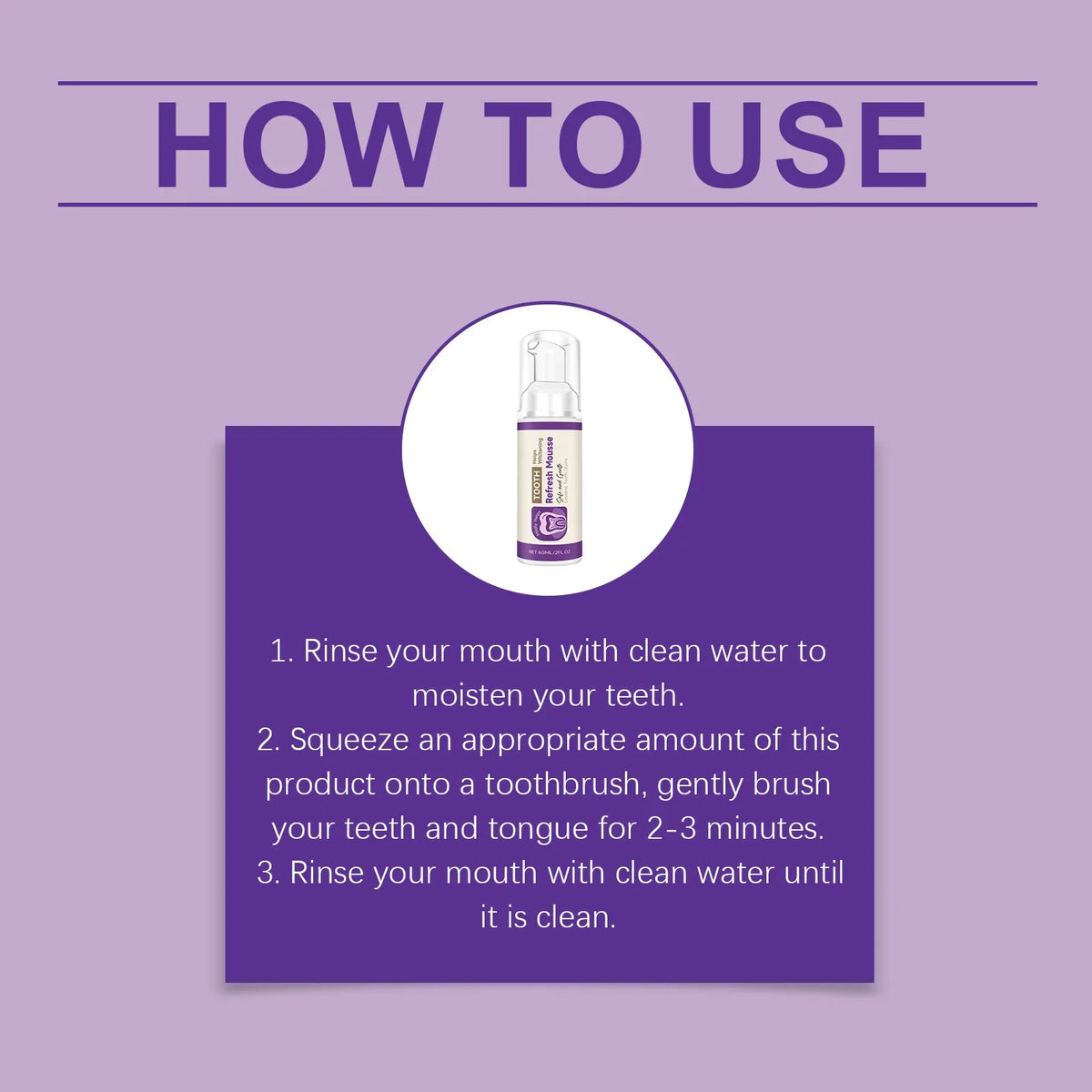 Tooth Freshening Mousse – Whitening & Fresh Breath Care 60ml