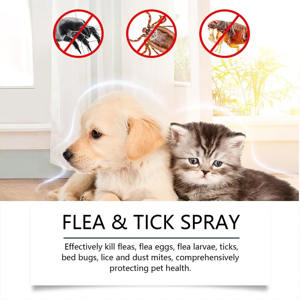 Pet Insect Repellent Dog Cat Hair Skin Spray Daily Gentle Care Agent