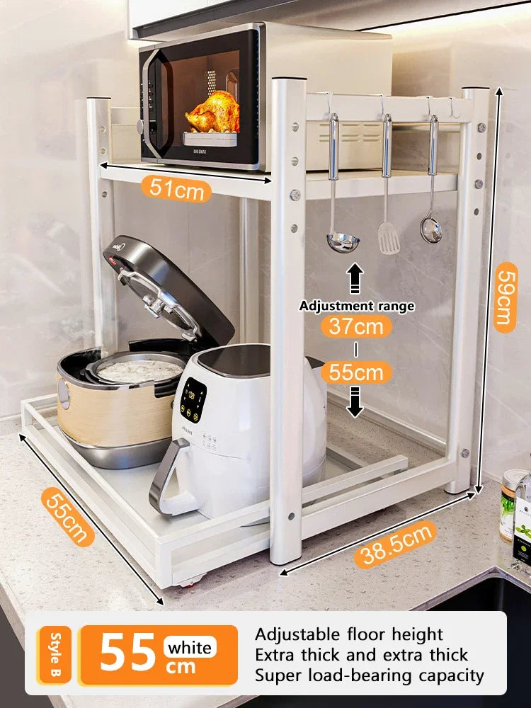 Expandable Kitchen Shelf Rack for Air Fryer, Rice Cooker & More