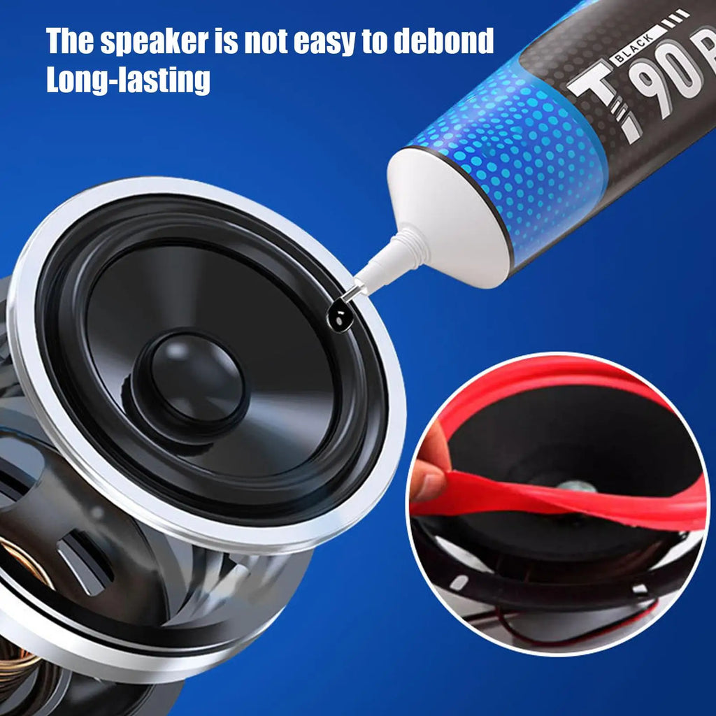 Speaker Repair Glue | Strong Black Adhesive – 18ml/55ml/115ml