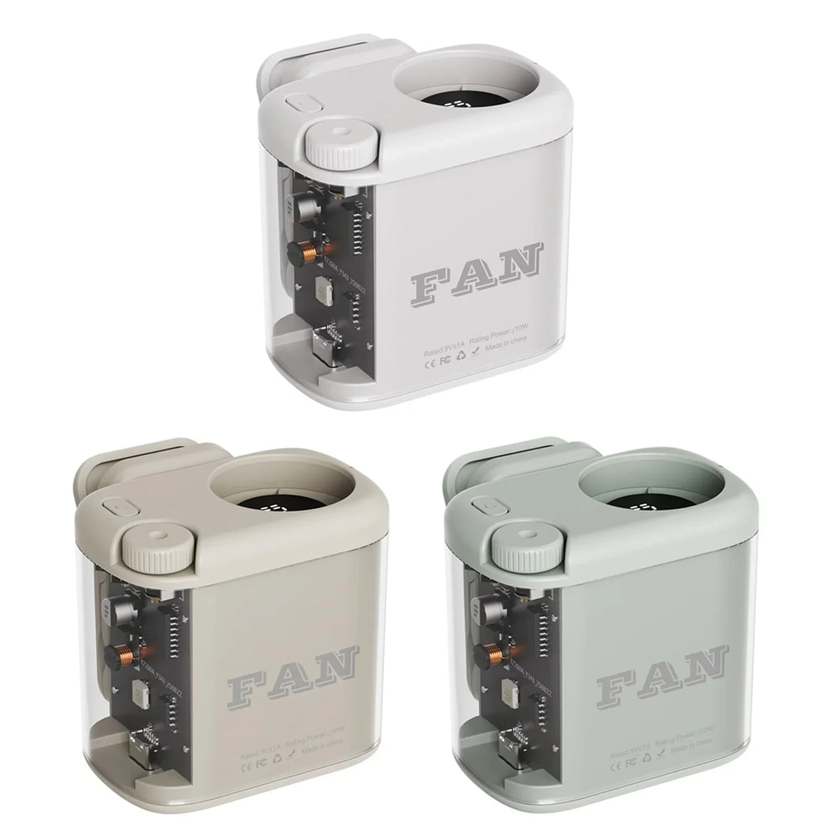Mini Clip Fan 100 Speeds Adjustable Hands-free 1800mAh Battery Built