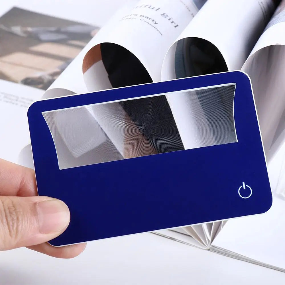 Credit Card 3X Magnifying Sheet Lens – Pocket Loupe Magnifier