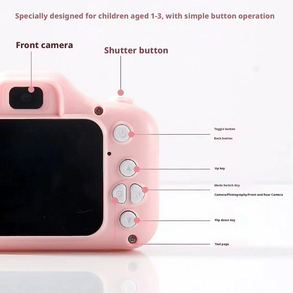 Kids Dual Lens Digital Camera 20MP 1080P 128GB | Boys & Girls