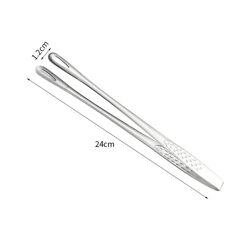 Economic Kitchen Tongs Stainless Steel Barbecue Clip BBQ Grill Meat
