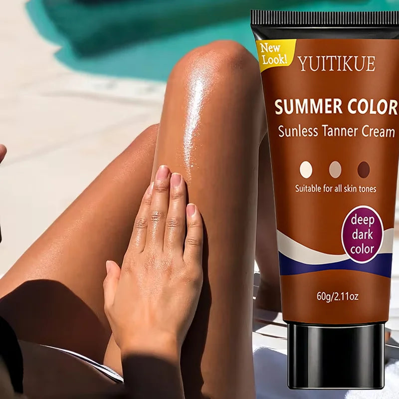 YUITIKUE Self Tanner – Clear Formula Deep Dark Glow 60g